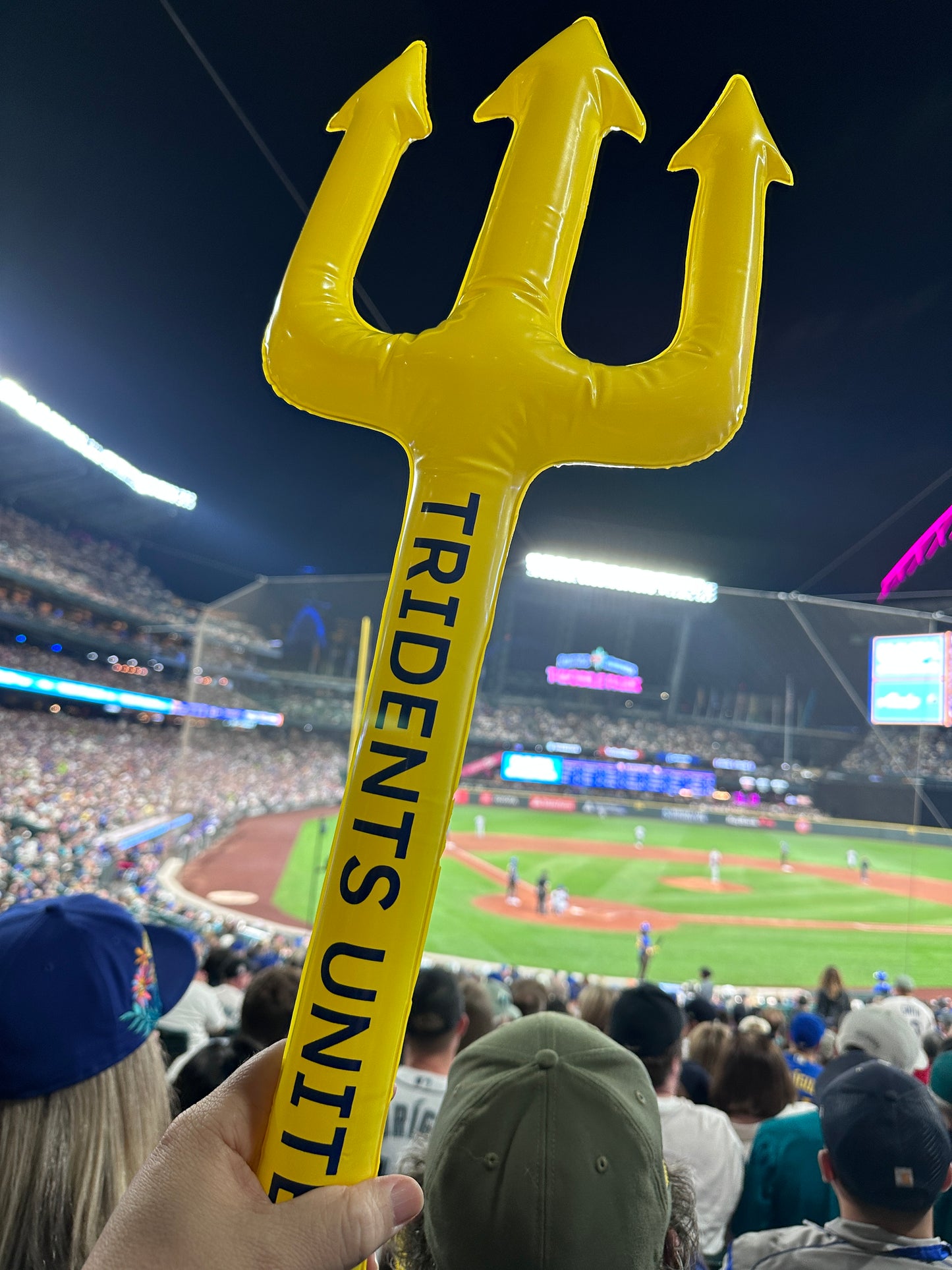 The Original Inflatable Fan Trident - All-Yellow Toy Trident - Tridents Unite!