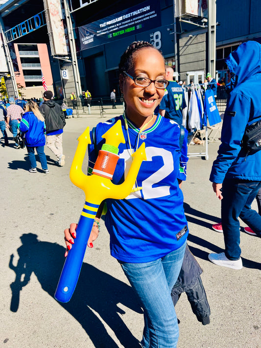 The Original Inflatable Fan Trident - Blue and Yellow Toy Trident - Tridents Unite!