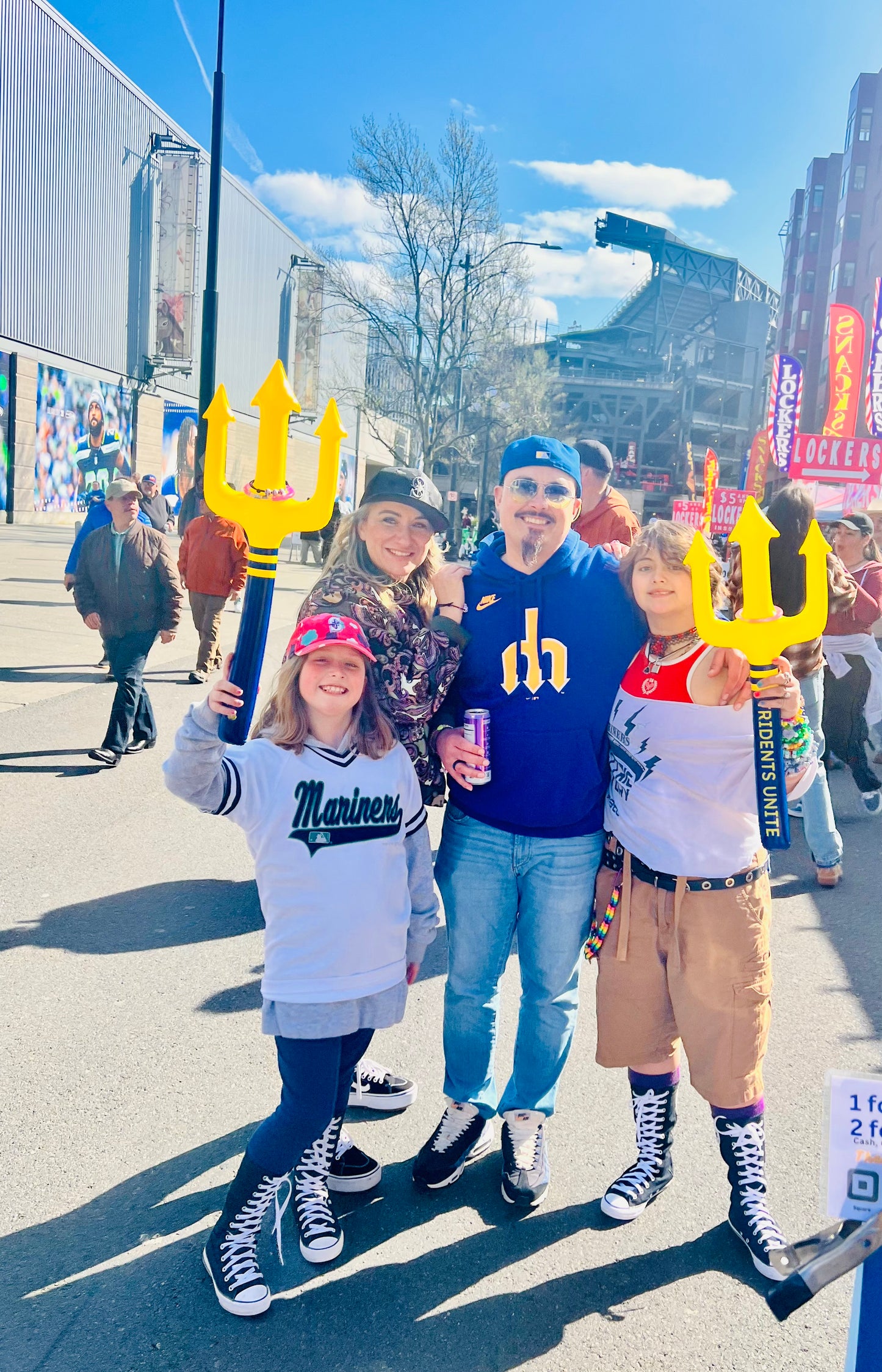 Tridents Unite - Blue Sports Handle - Blue and Yellow Inflatable Toy Trident. 🛍️ Shop now on eBay